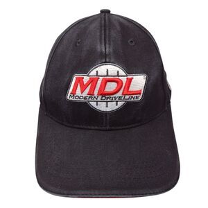 MDL Modern Driveline Strapback Hat Black OSFA Embroidered My Hat Guy